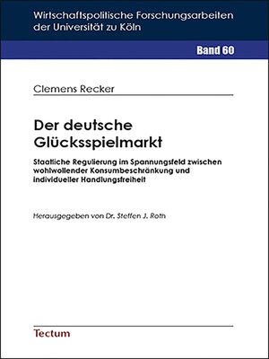 cover image of Der deutsche Glücksspielmarkt